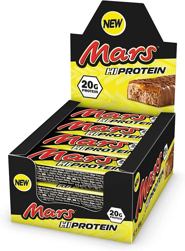 Mars Hi Protein Bar, 12 x 59g, Salted Caramel